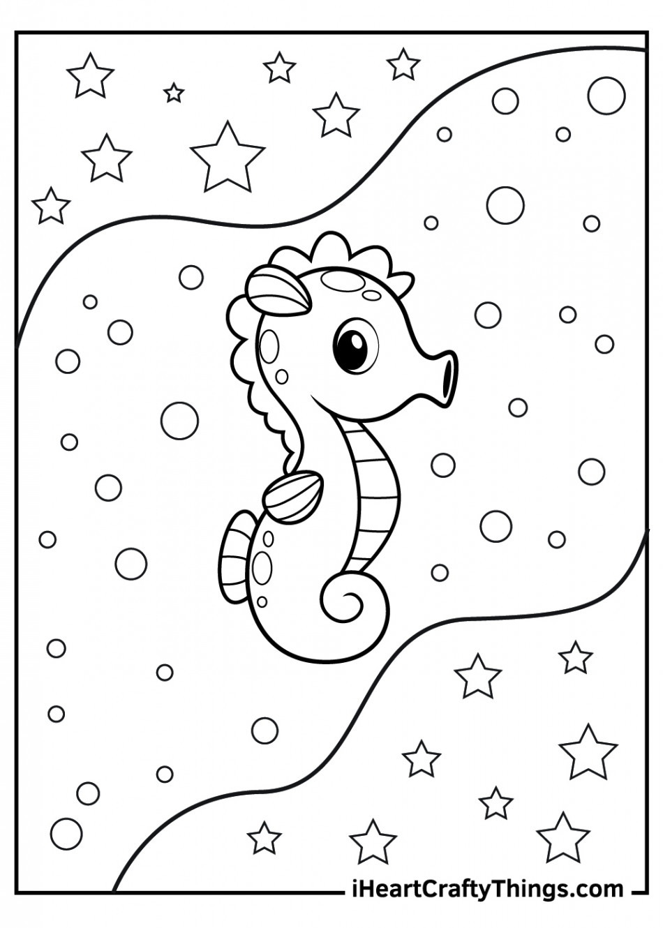 Seahorse Coloring Pages (% Free Printables)