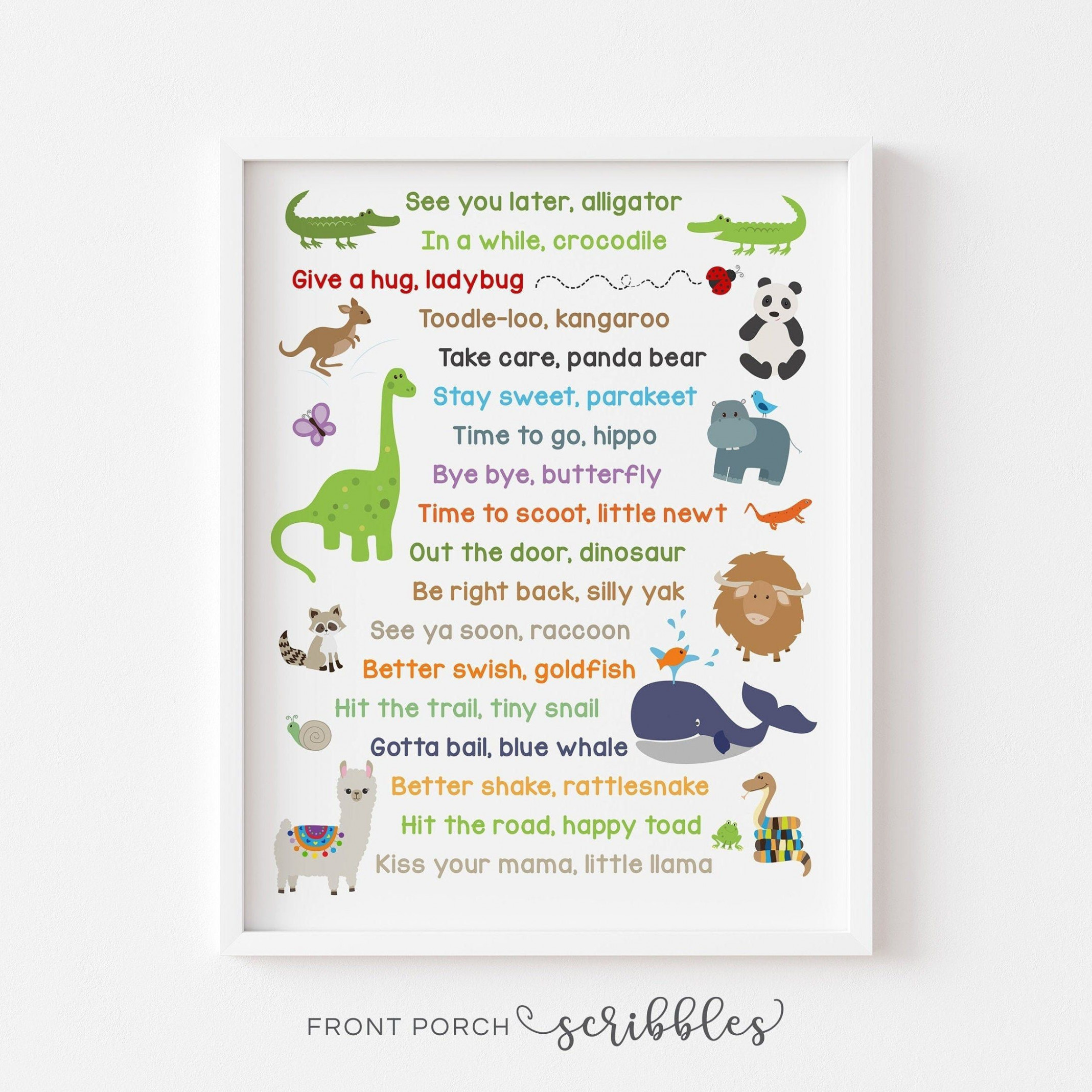 See You Later Alligator Print Goodbye Sign Later Alligator - Etsy