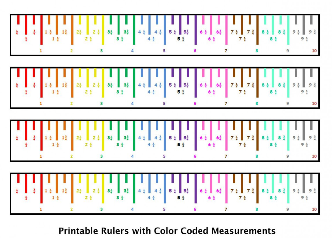 Sets of Free, Printable Rulers When You Need One Fast