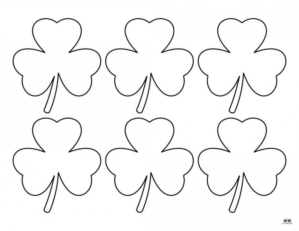 Shamrock Templates & Coloring Pages -  FREE Printables  Printabulls