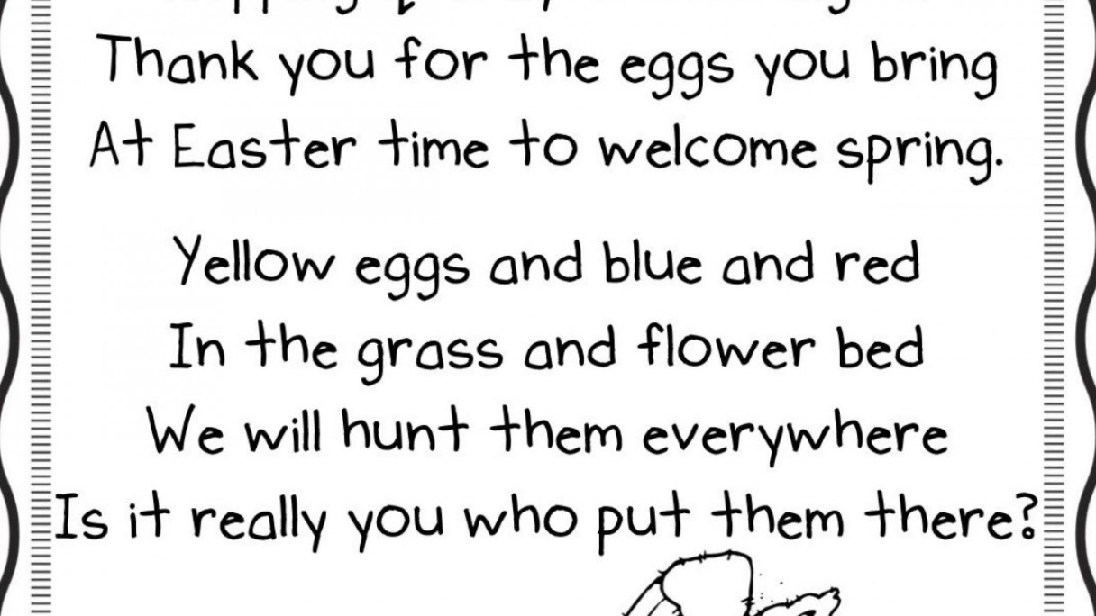 Short, Funny, And Inspirational Easter Poems For Kids