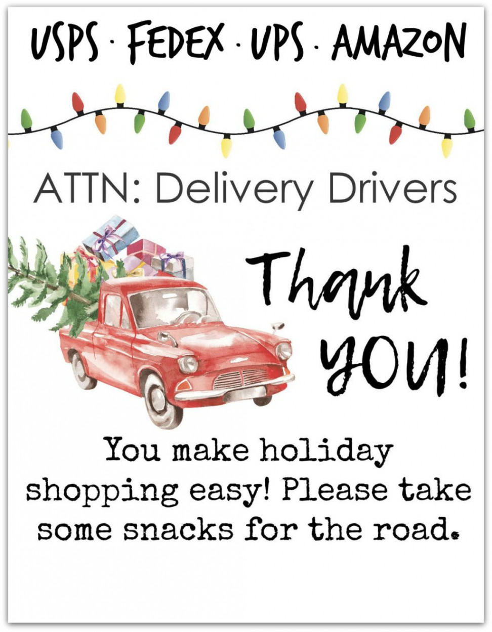 Show Your Appreciation for Delivery Drivers this Holiday Season