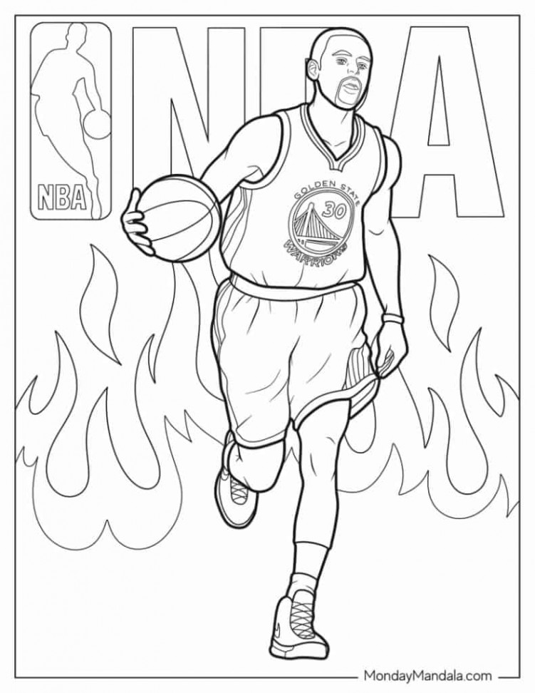 Steph Curry Coloring Pages (Free PDF Printables)