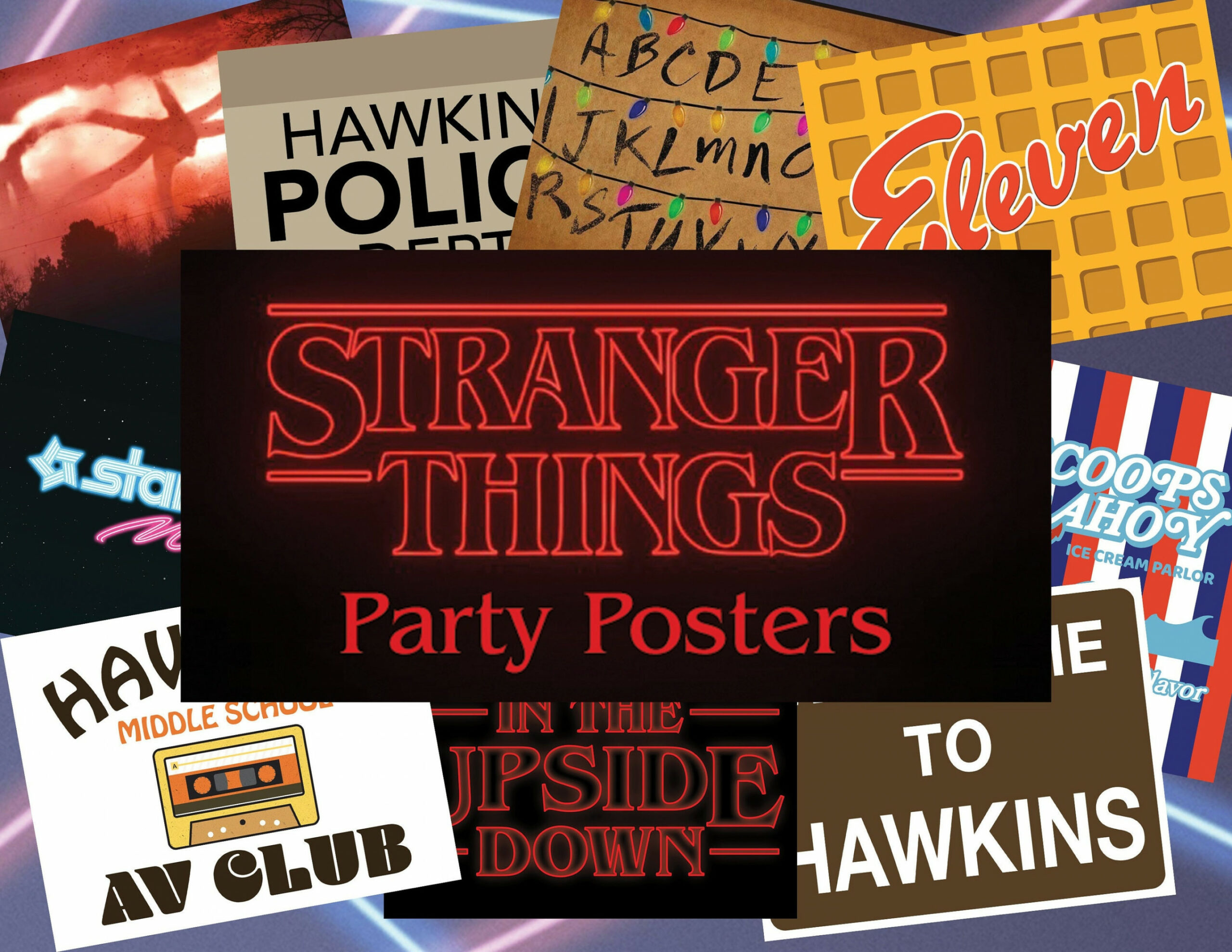 Stranger Things Printable Poster Party Requisiten - Etsy