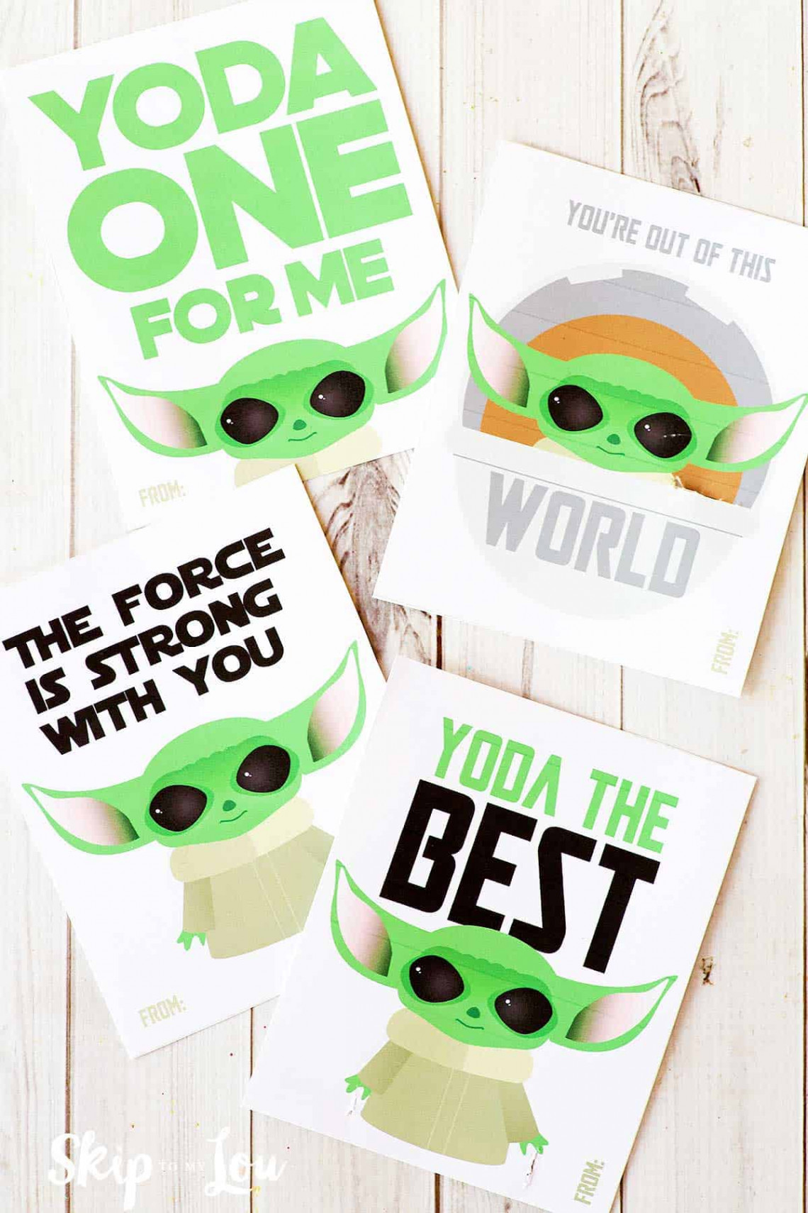 Super Cute FREE Printable Baby Yoda Valentines  Skip To My Lou