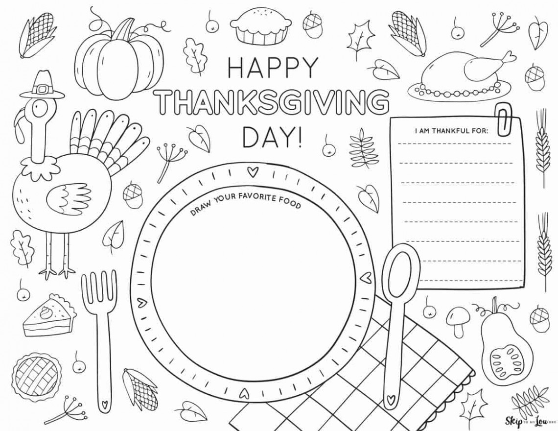 Thanksgiving Placemats  Skip To My Lou