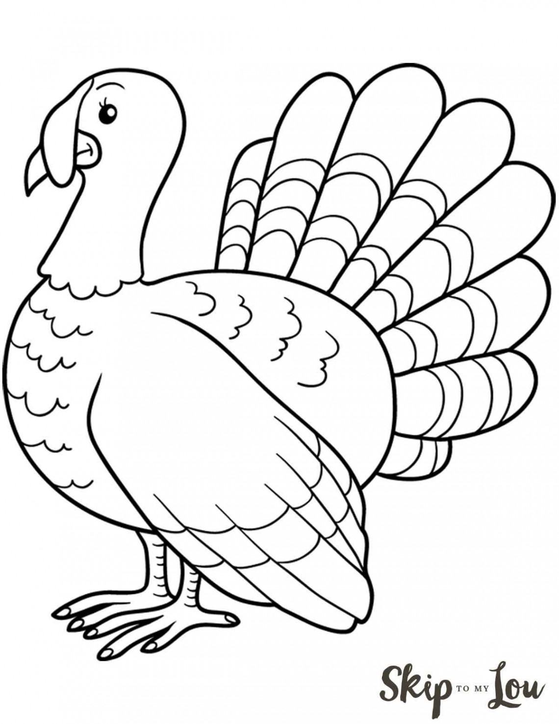 The CUTEST Free Turkey Coloring Pages  Turkey coloring pages