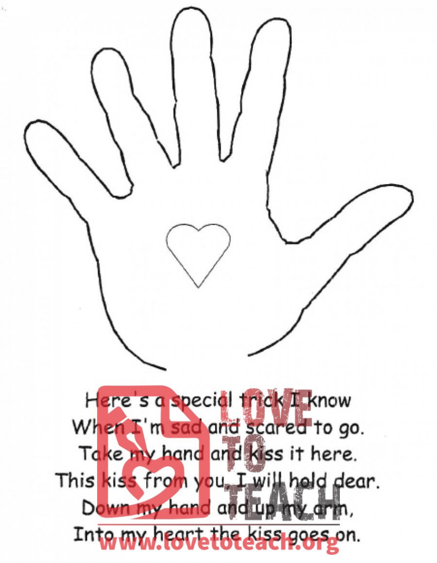 The Kissing Hand Activity  LoveToTeach