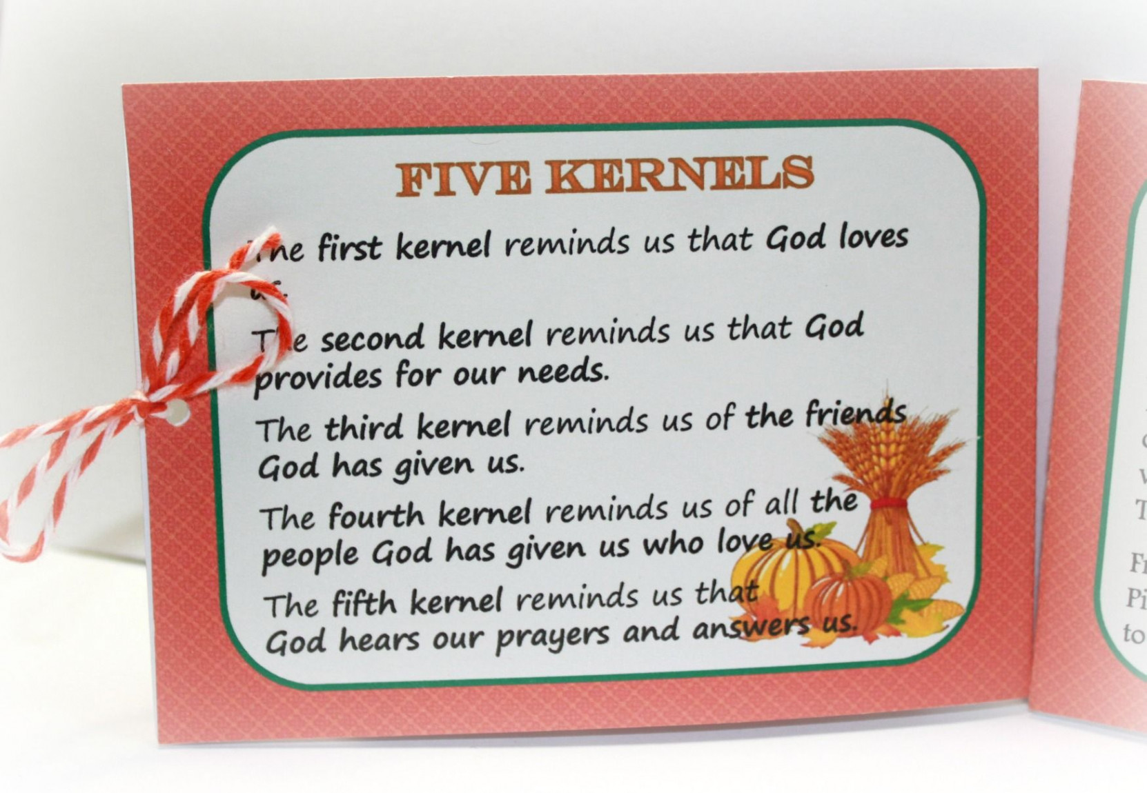 The Legend of the  Kernels – A Thanksgiving Favor  Thanksgiving