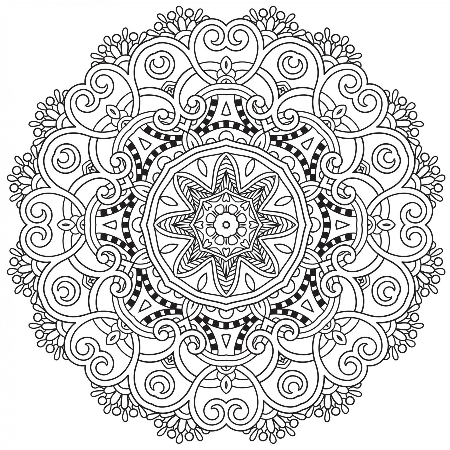 The Perfect mandala ! - Mandalas with Flowers & vegetation