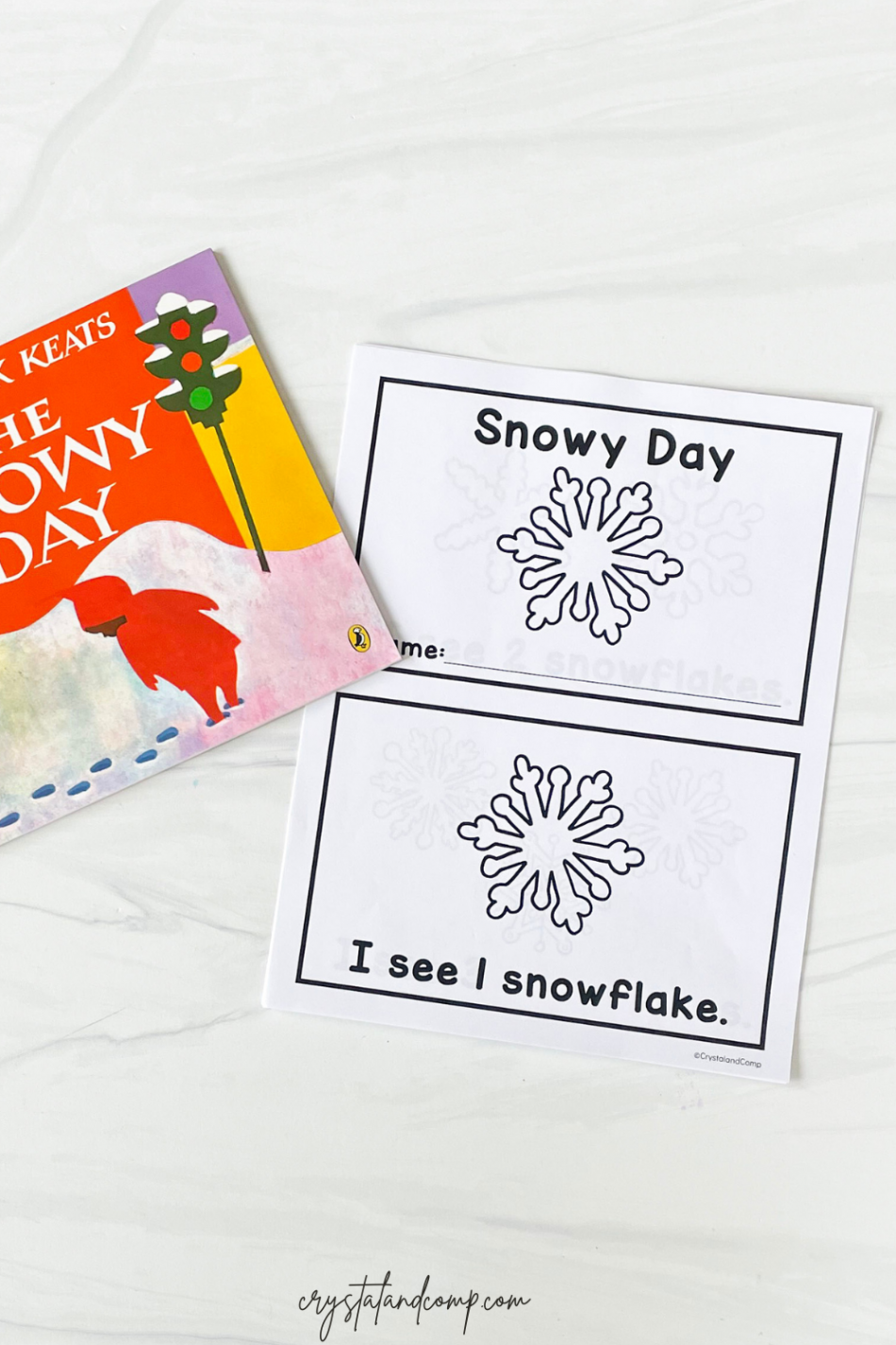 The Snowy Day Printable Book - CrystalandComp