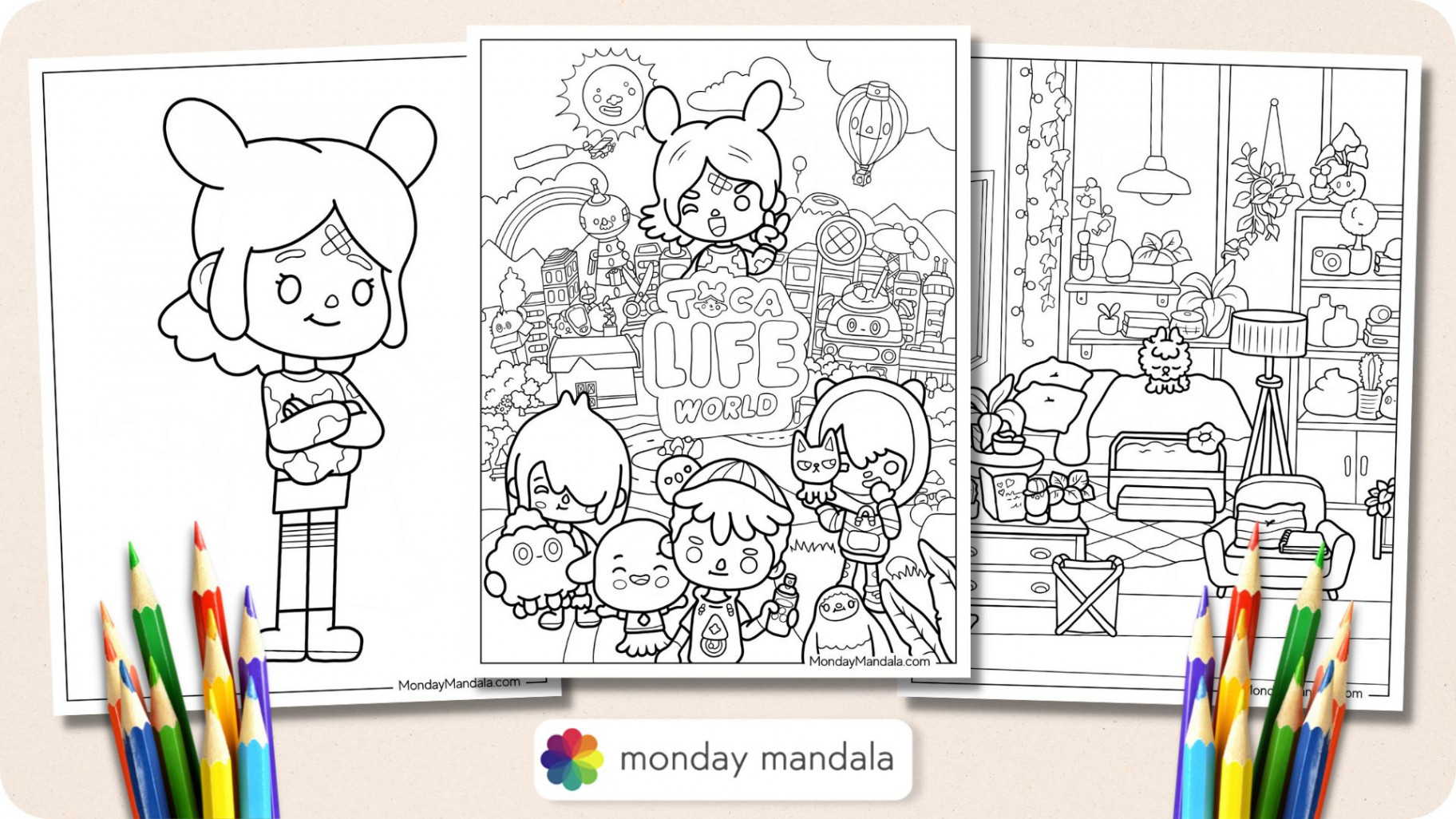 Toca Boca Coloring Pages (Free PDF Printables)