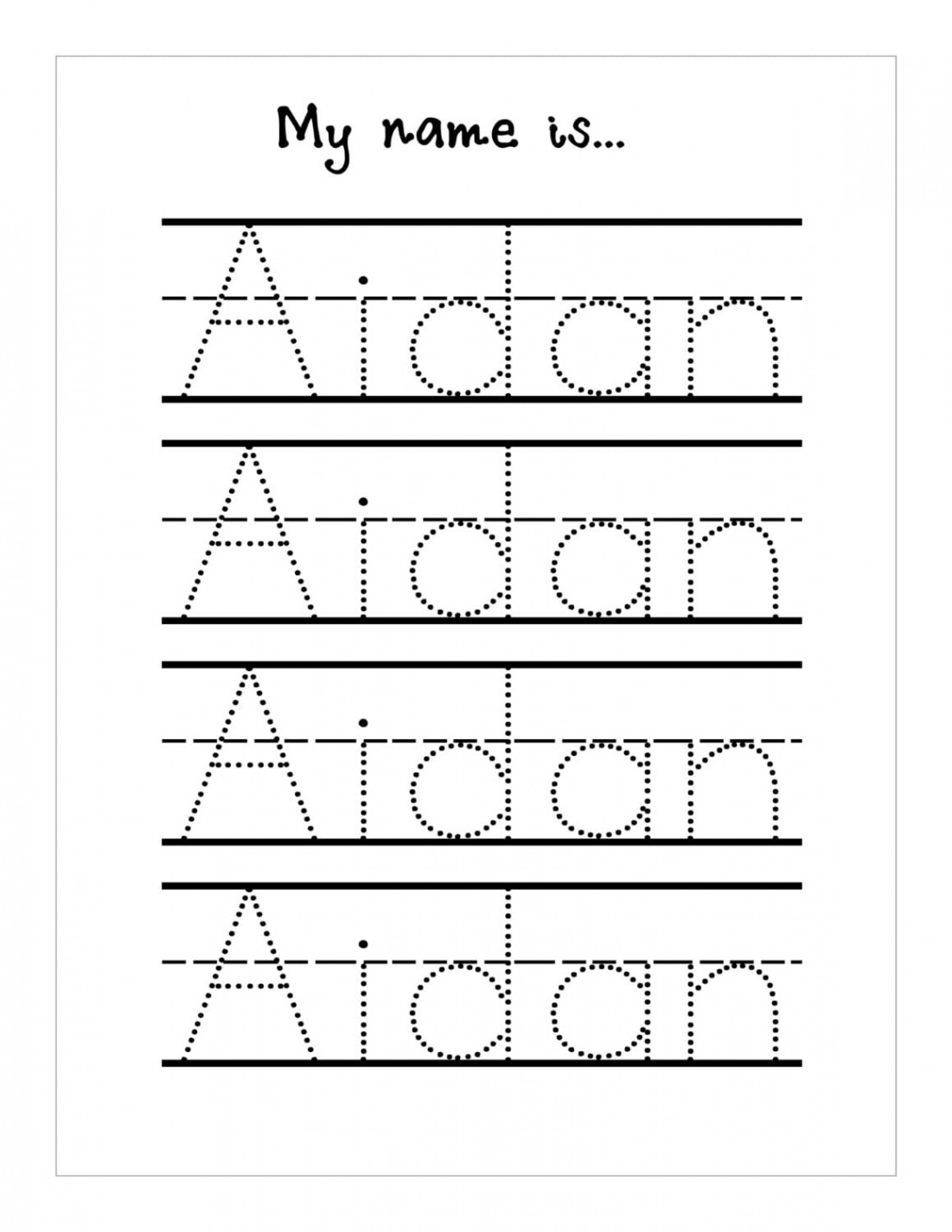 Tracing Printable - Etsy