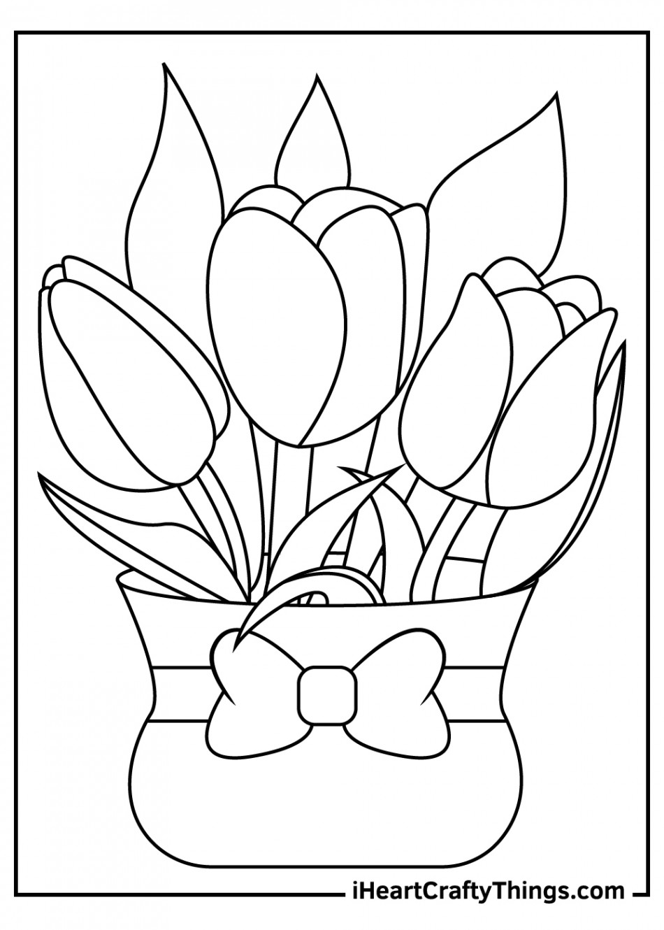 Tulip Coloring Pages (Updated )