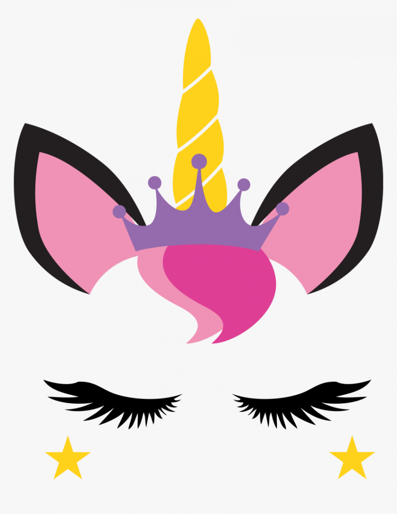 Unicorn Face Free Printable, HD Png Download is free transparent