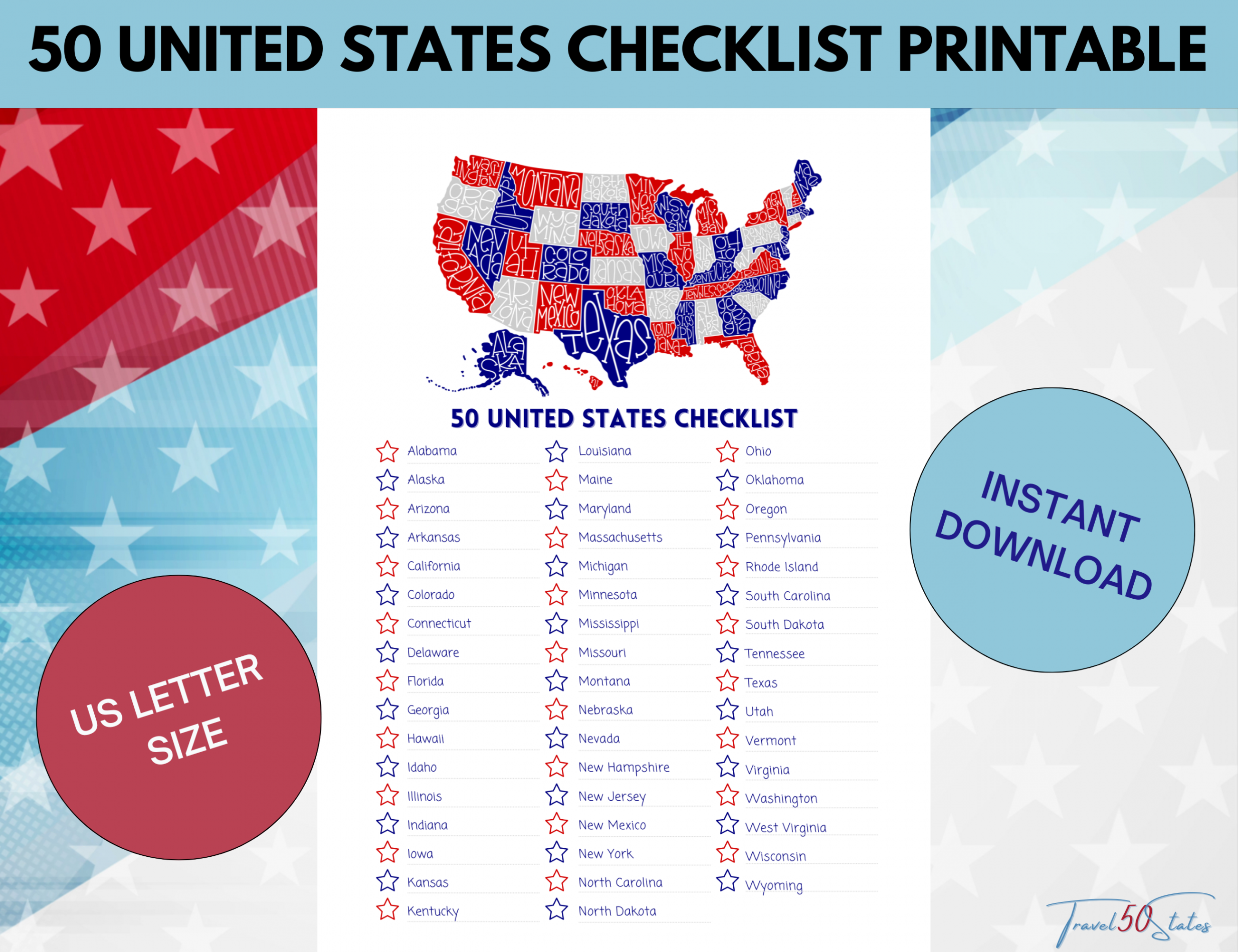 United States Checklist PRINTABLE -