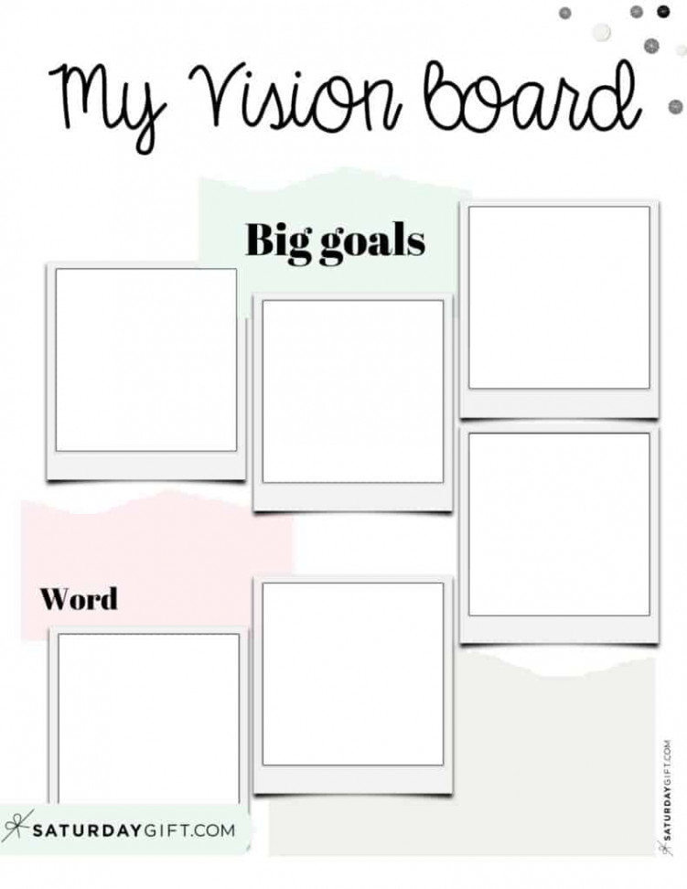 Vision Board Template -  Cute (&Free) Dream Board Printables