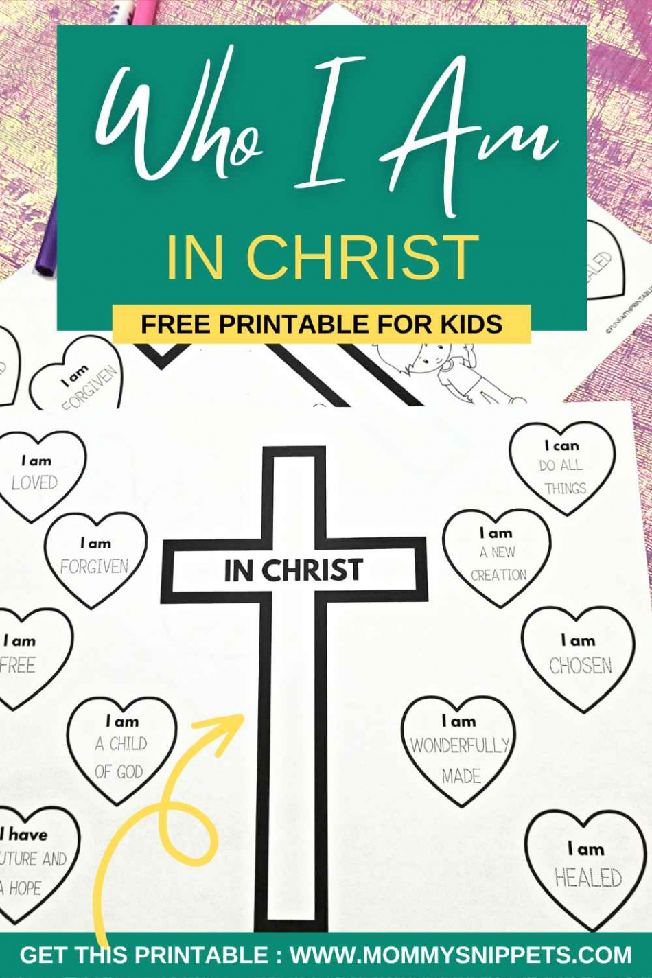 Who I Am In Christ Printable: Free Who I Am In Christ Worksheet