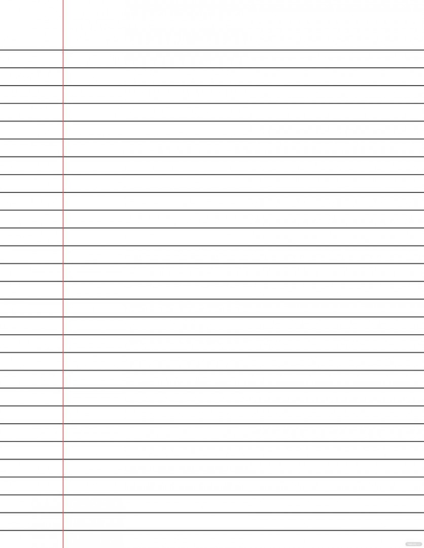 Wide Ruled Notebook Paper Template - Download in Word, Google Docs