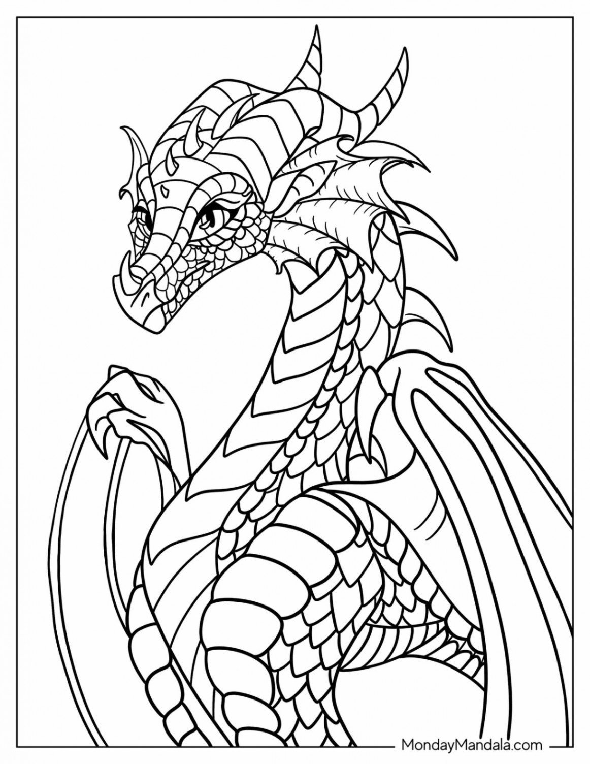 Wings Of Fire Coloring Pages (Free PDF Printables)