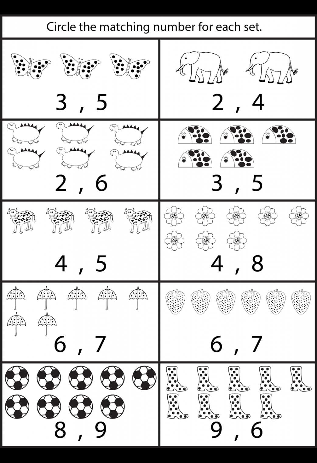 Worksheetfun - FREE PRINTABLE WORKSHEETS  Preschool math