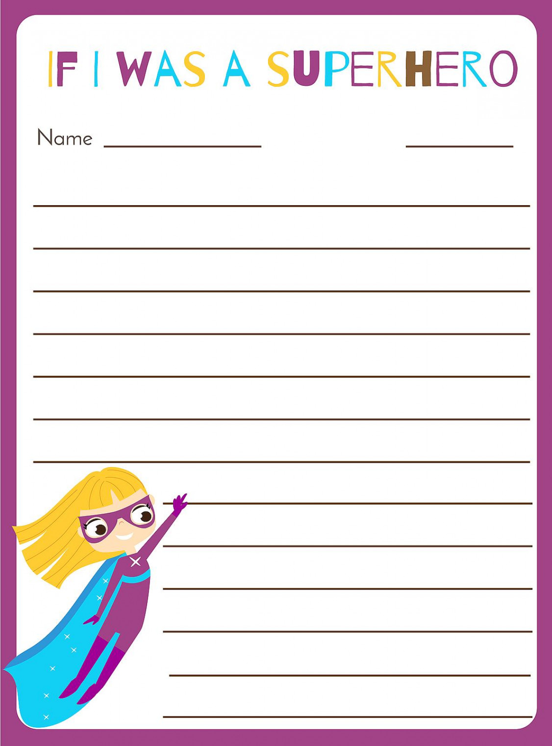 Writing Prompts for Kids:  Fun Blank Printable Writing Prompts