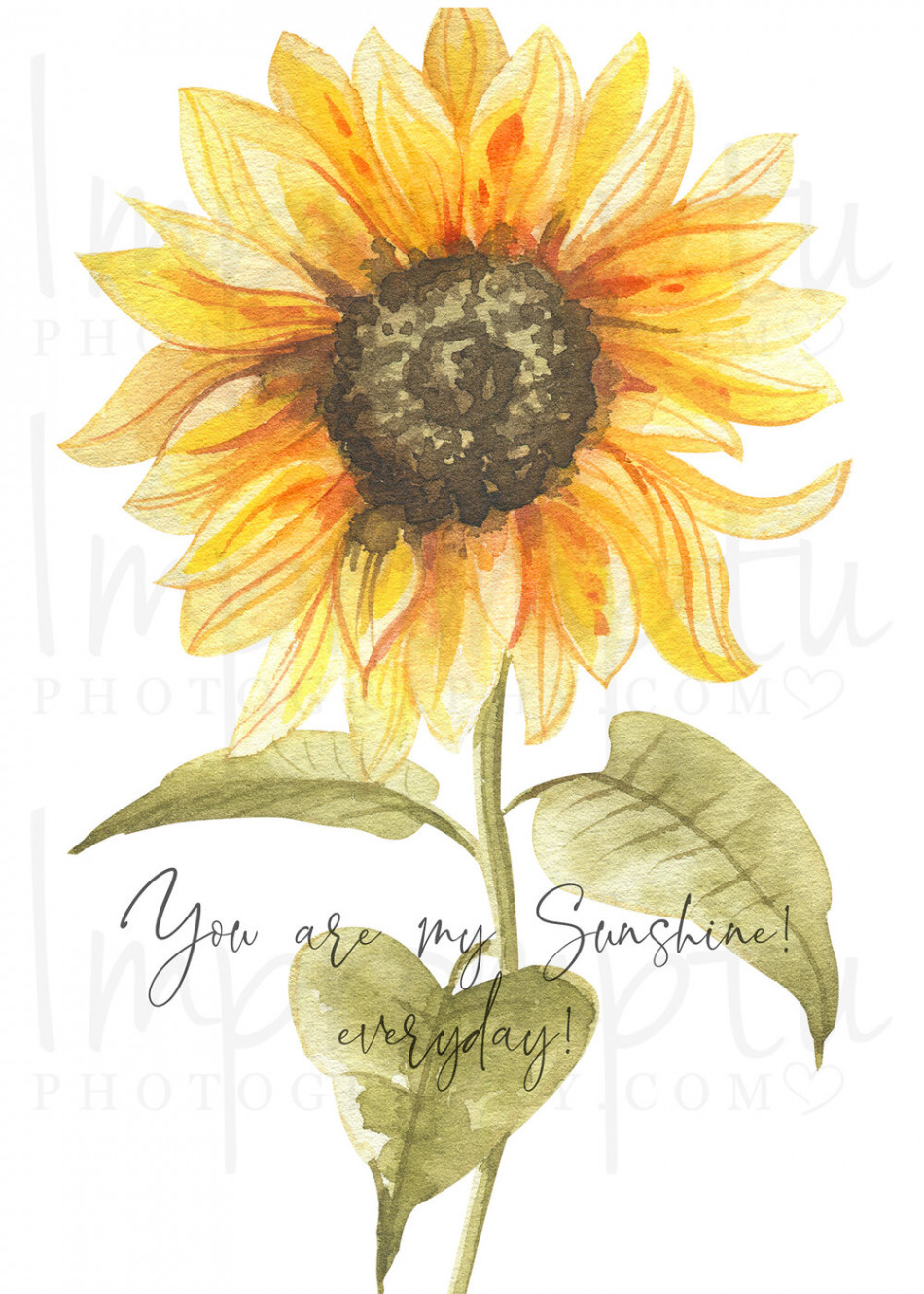 x Printable Sunflower Card — Impromptu Photography