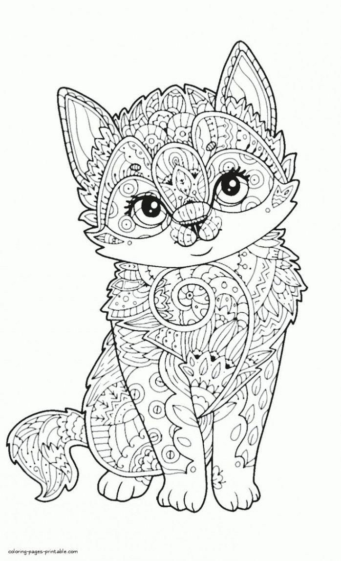 Adult Coloring Animal Pages