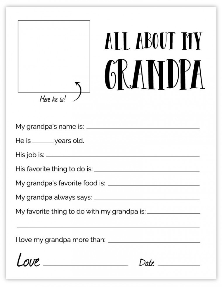 All About My Grandpa Father