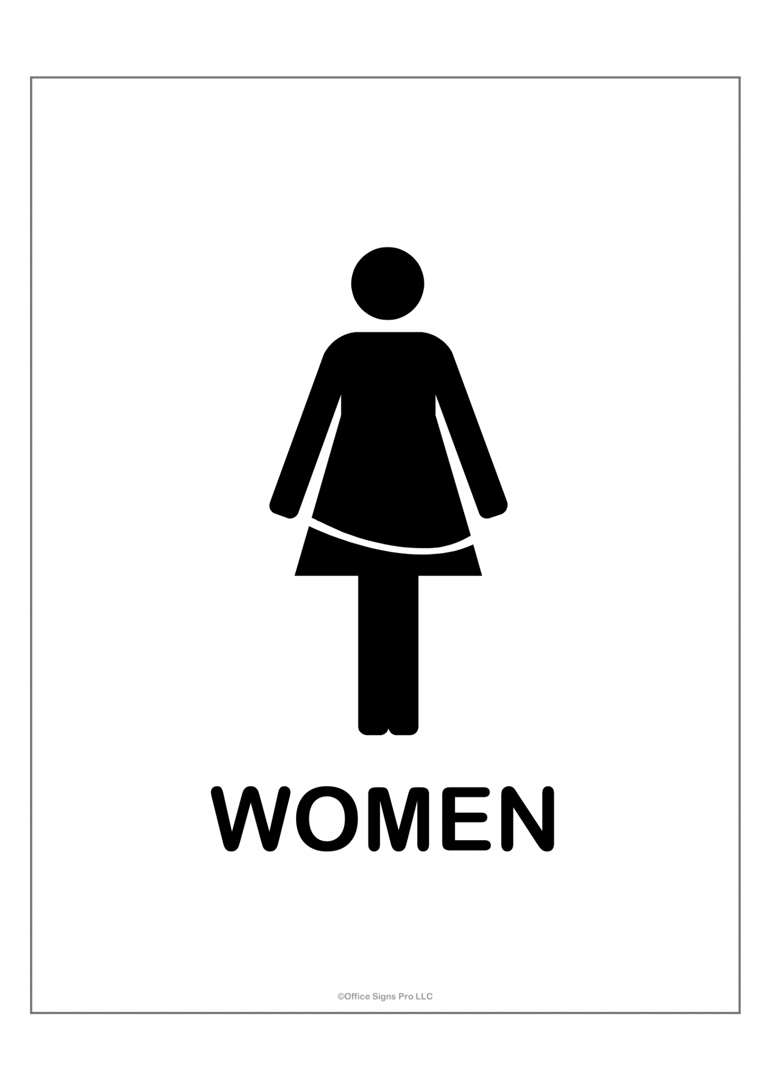 Bathroom Signs  Poster Template