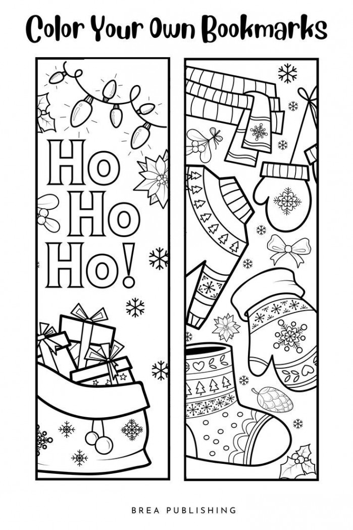 Bookmark Christmas Printable  Christmas bookmarks, Christmas