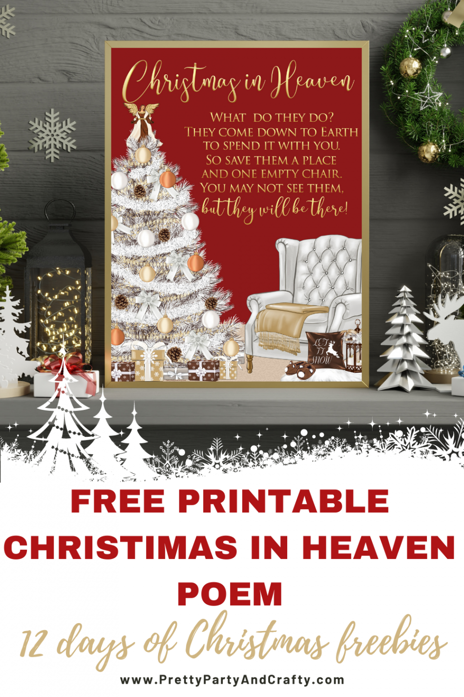 Christmas in Heaven Poem - Pretty Party & Crafty