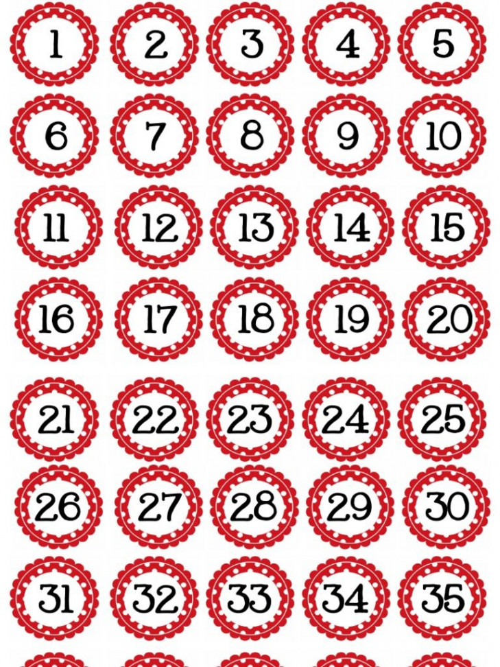 Colorful Polka Dot Numbers -