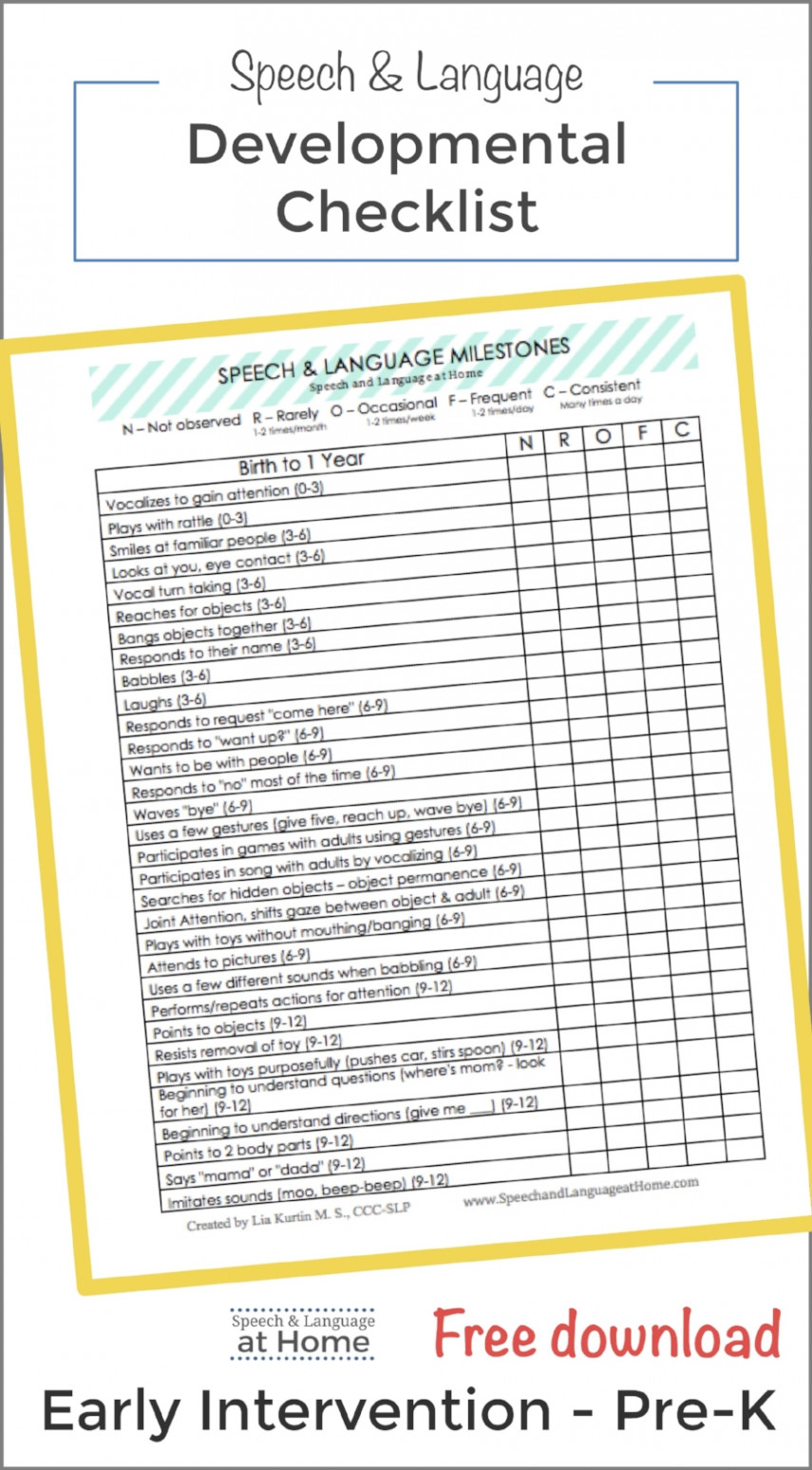 Developmental Milestones for Babies and Toddlers — SLP