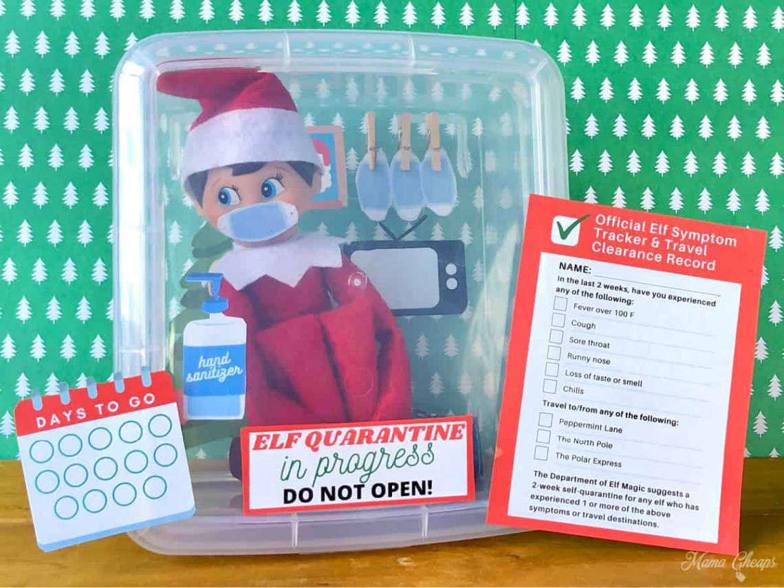 Elf on the Shelf Self-Quarantine Printable Kit - Mama Cheaps®