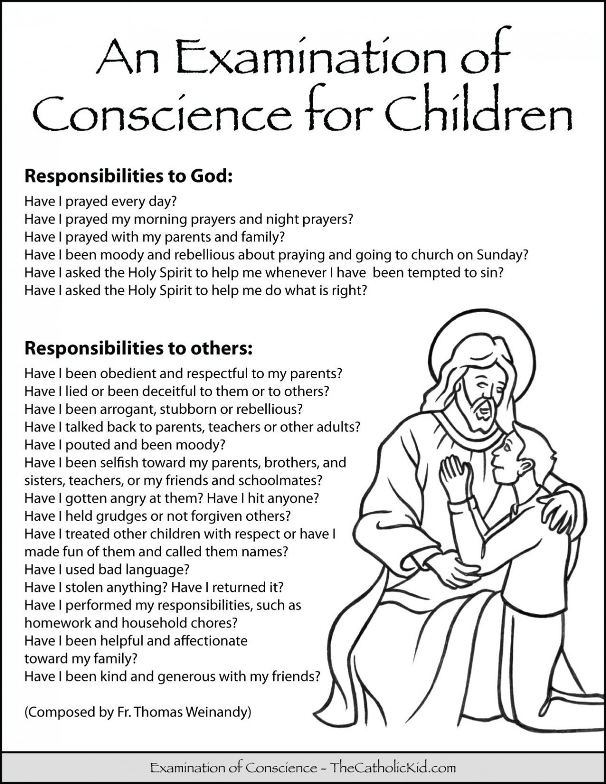 Examination of Conscience for Children - TheCatholicKid