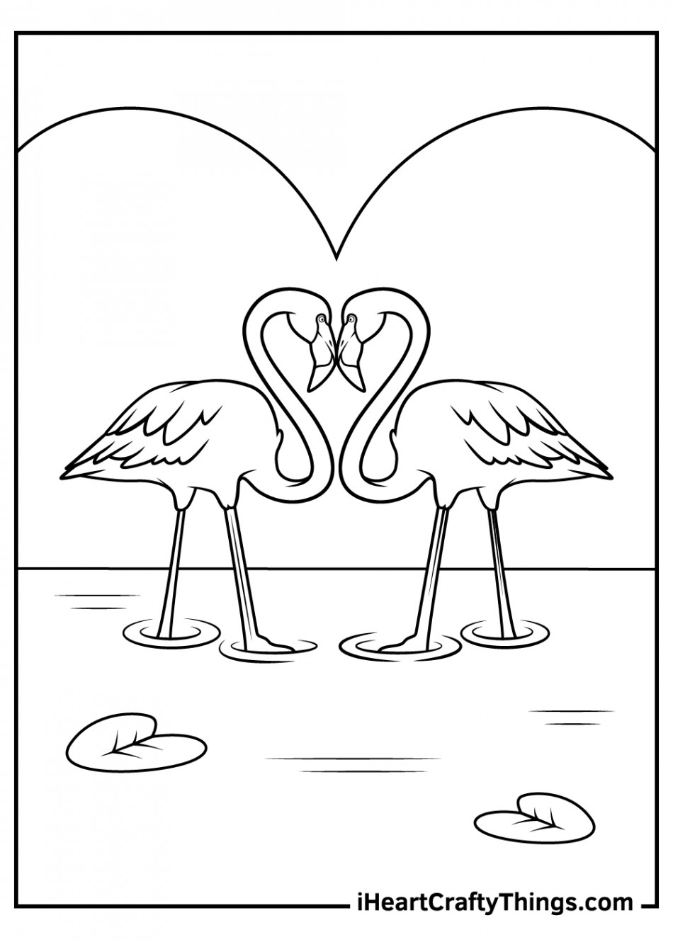 Flamingos Coloring Pages (% Free Printables)