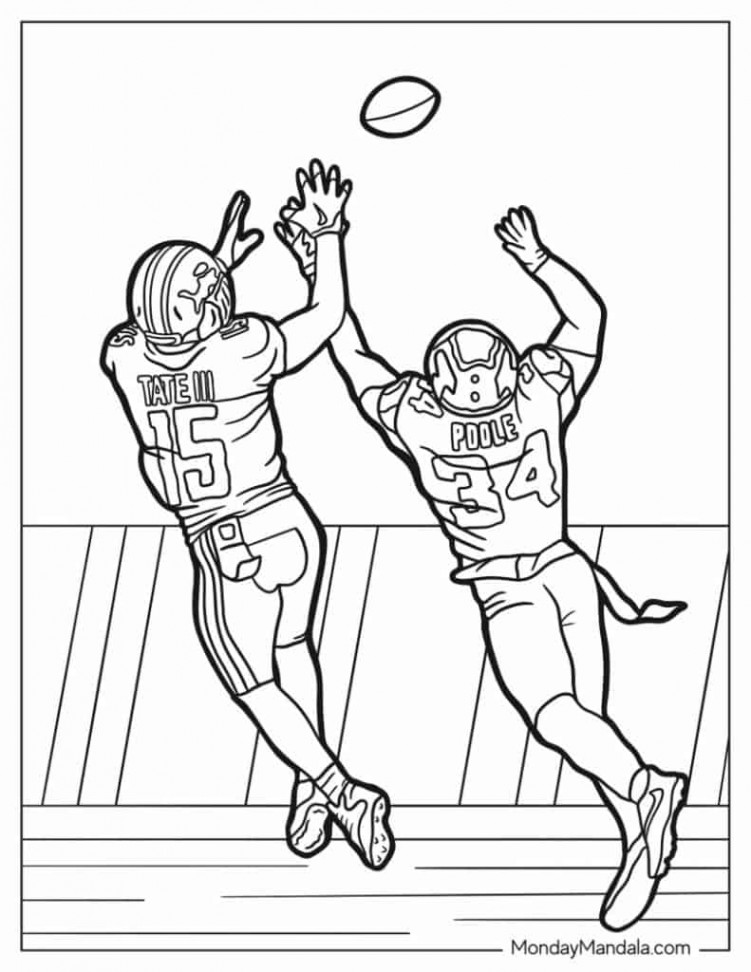 Football Coloring Pages (Free PDF Printables)