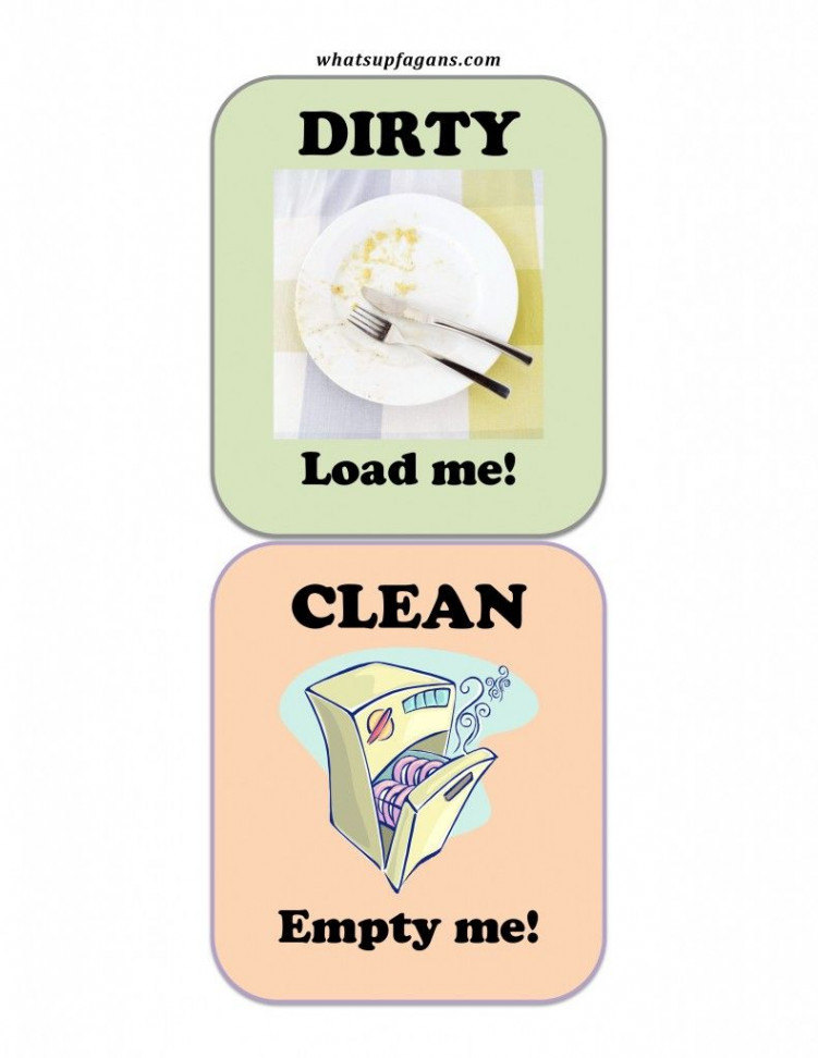 FREE Dishwasher Clean Dirty Sign Printable  Clean dirty