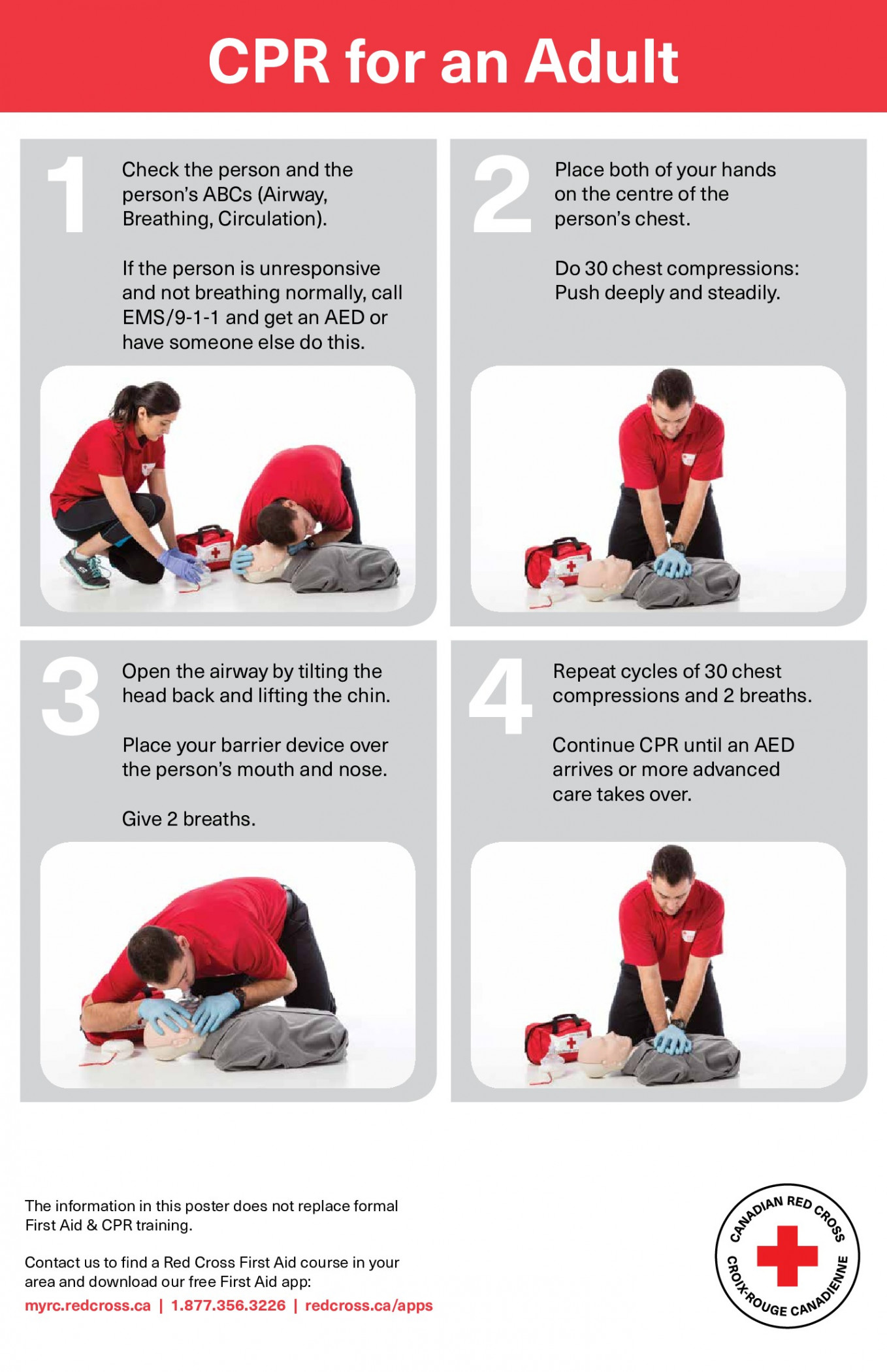 Free First Aid Red Cross Adult CPR Labor Law Poster