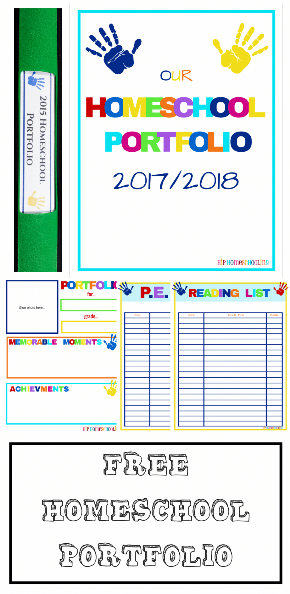 FREE Homeschool Portfolio Pack