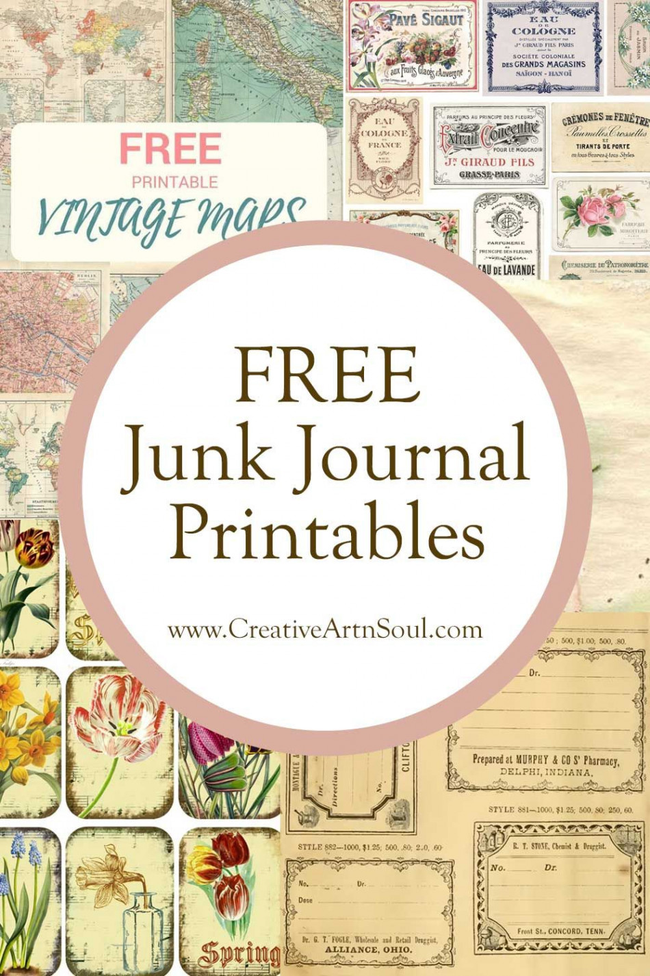 Free Junk Journal Printables  Junk journal, Journal printables