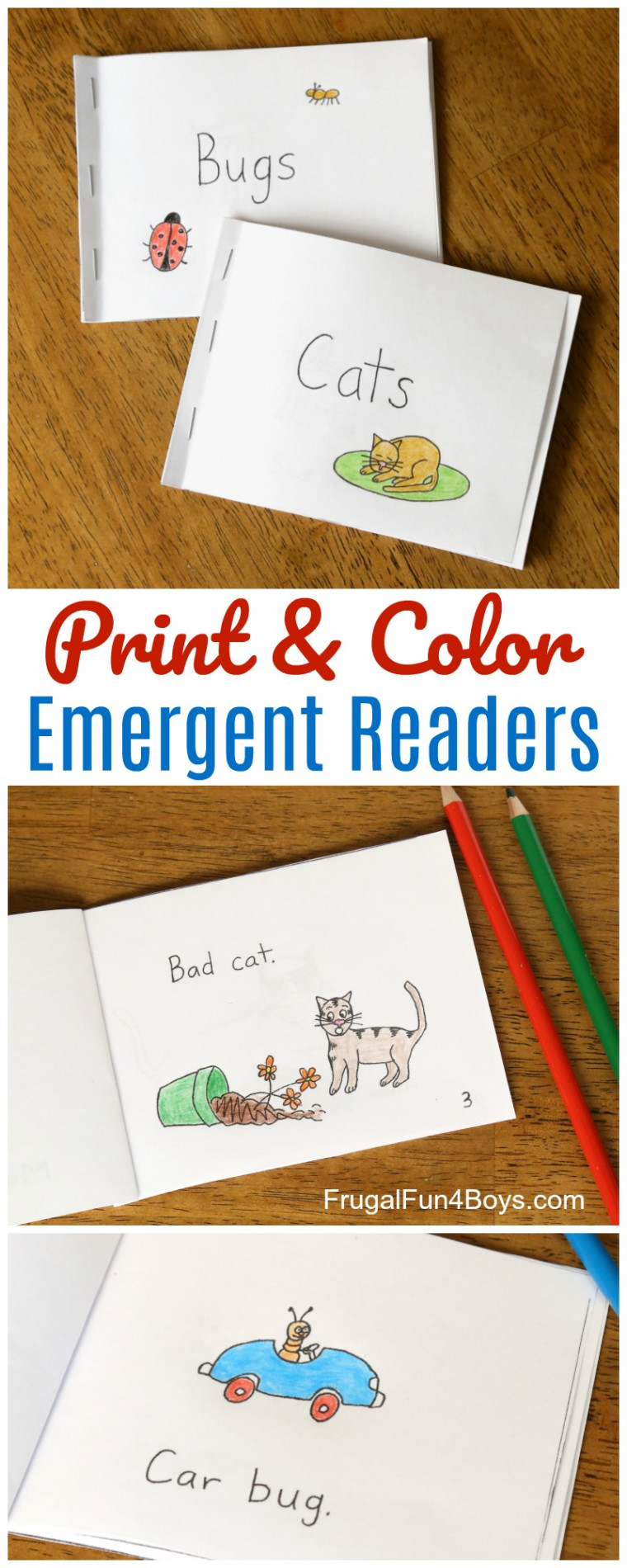 Free Printable Books for Beginning Readers - Level  (Easy