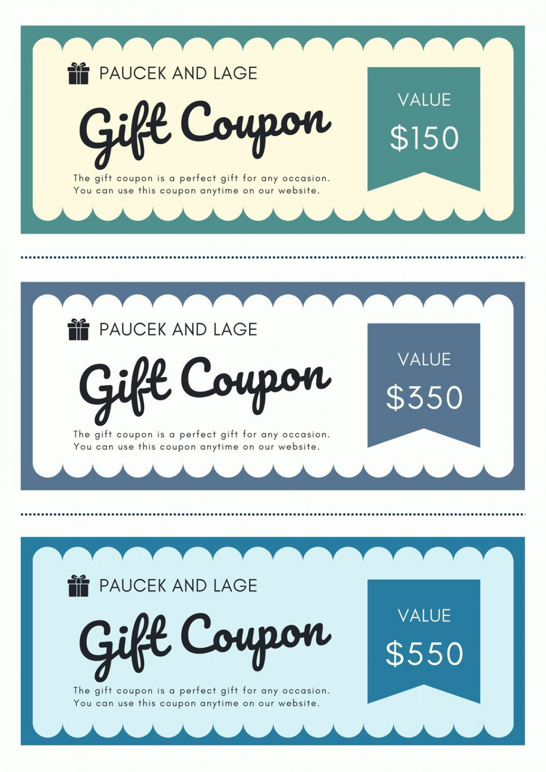 Free, printable, customizable coupon templates  Canva