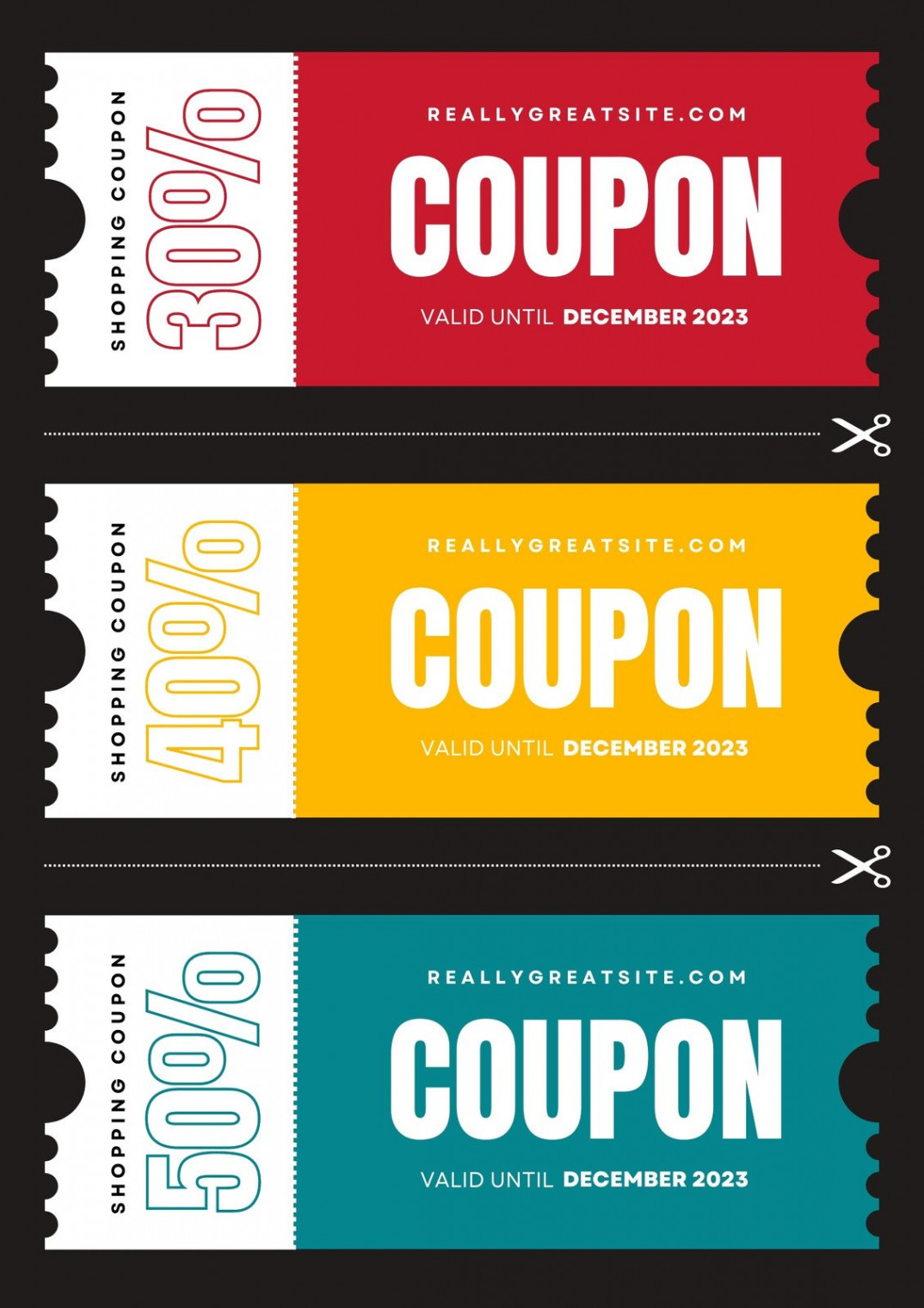 Free, printable, customizable coupon templates  Canva