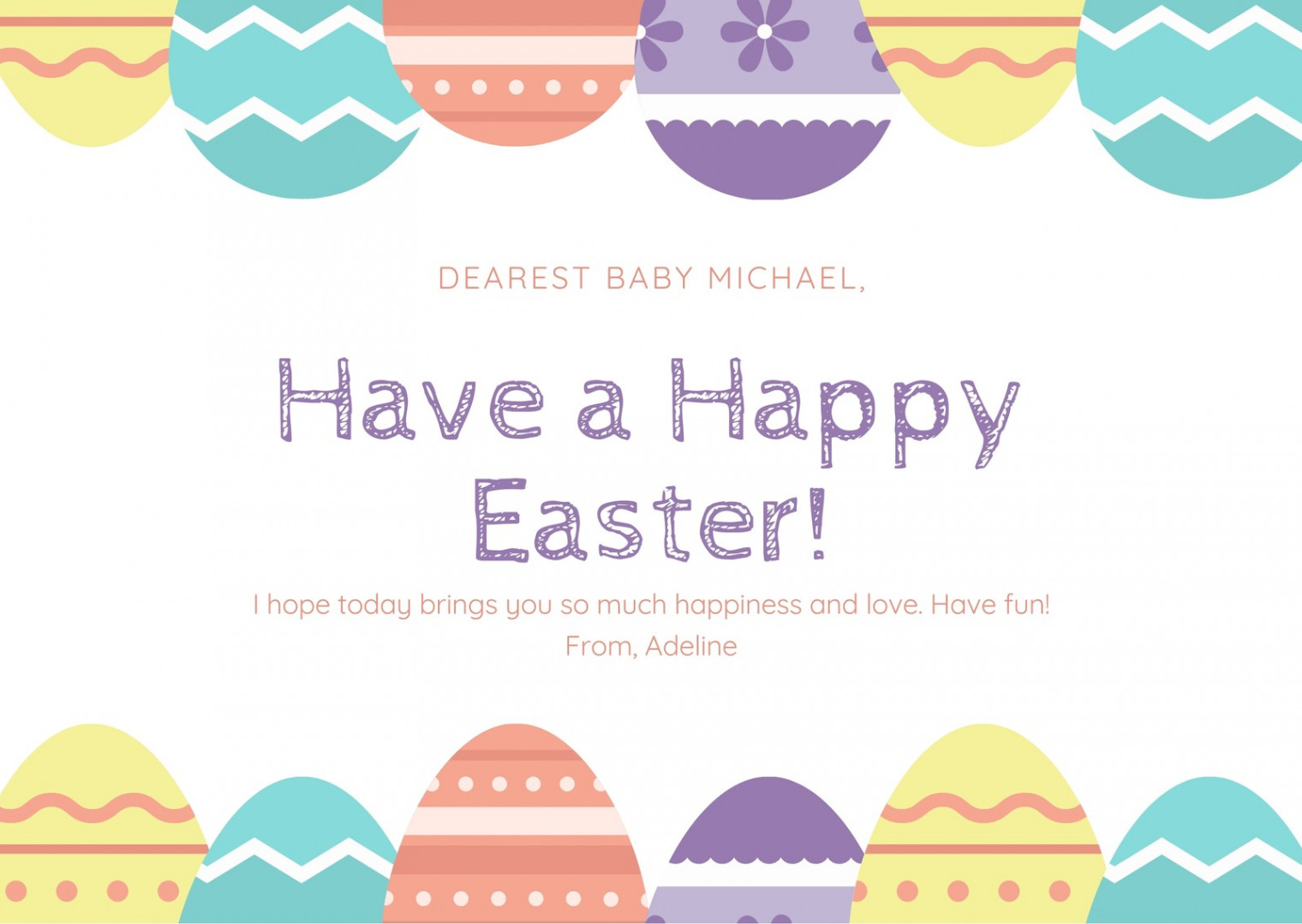 Free printable, customizable Easter card templates  Canva