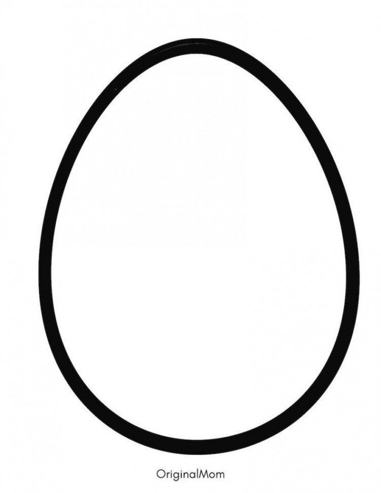 Free Printable Easter Egg Template PDF great for Kids Easter Egg