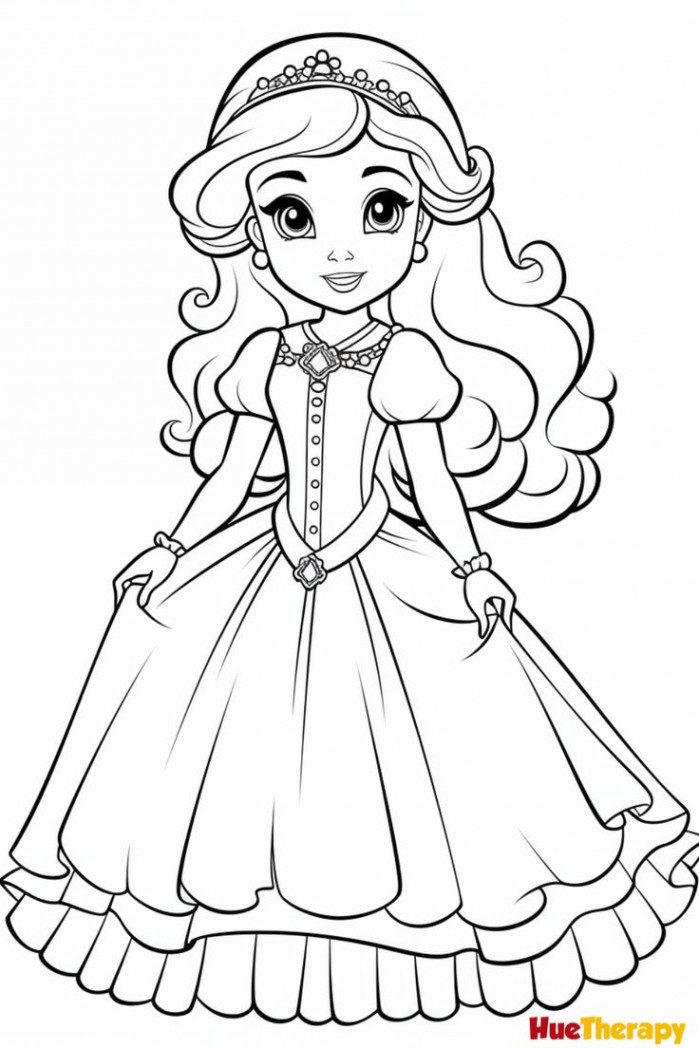 Free Printable Princess Coloring Pages for Kids  Disney