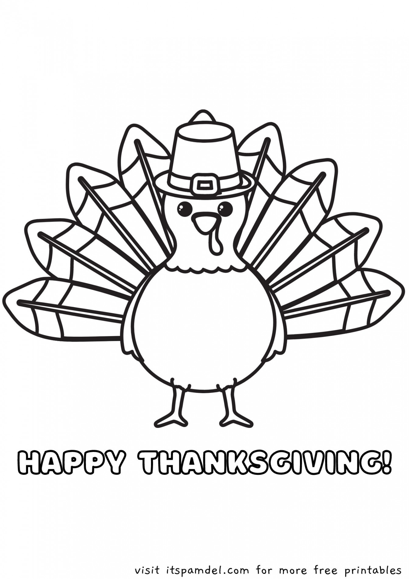 Free Printable: Thanksgiving Coloring Pages for Kids  It