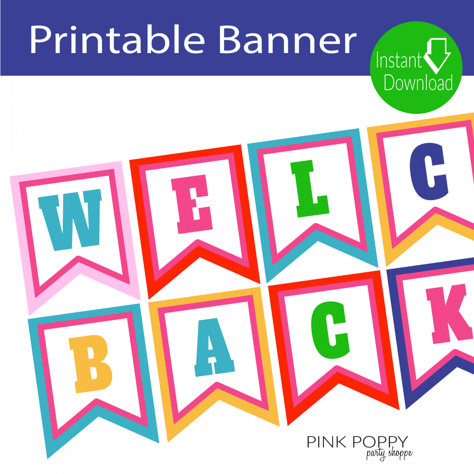 Free Printables} Welcome Back Banner  Welcome back banner